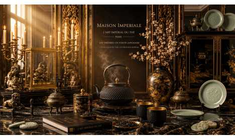 Theierès en Fonte Japonaise Luxe — Cérémonie du Thé d'Exception | Maison Imperiale